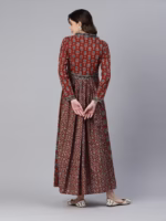 Anarkali Cotton Stitched Kurta - Image 2
