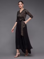 Laced Maxi Party Dress - Image 3