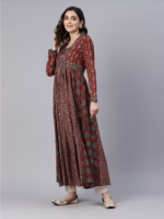 Anarkali Cotton Stitched Kurta - Image 3
