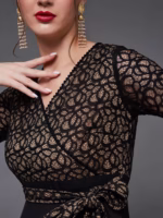 Laced Maxi Party Dress - Image 5