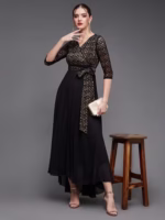 Laced Maxi Party Dress - Image 6